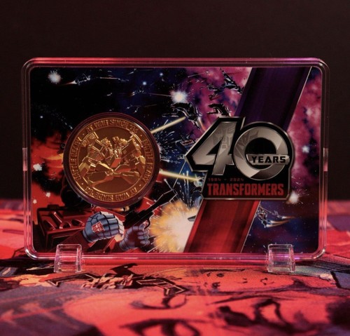 Transformers 40th Anniversary Limited Art Print Pins Coins Lot Optimus Prime - Picture 21 of 24