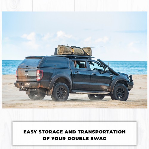 Double Swag Tent Carry Bag Canvas Heavy Duty Large Kings Big Daddy Deluxe Camp - Picture 7 of 11