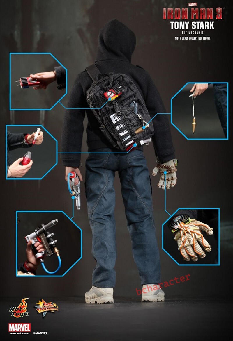 アメコミ Hot Toys Iron Man 3 Tony Stark MM5209 HOT TOYS MMS209 IRON MAN 3 TONY STARK THE MECHANIC 12in