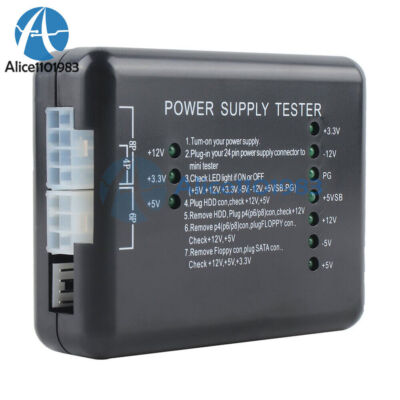 Computer Power Supply Tester ATX Power Supply Diagnostic Instrument Tester #E3