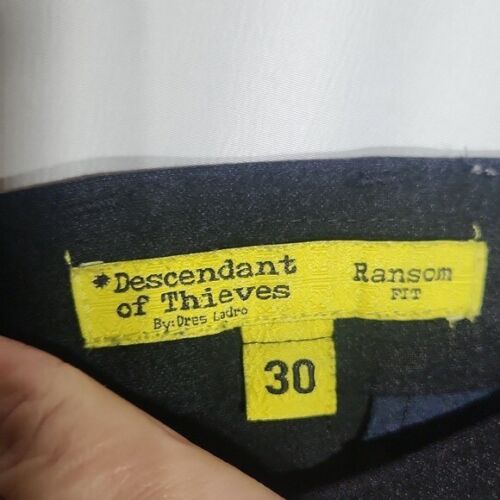 Decendants Of Thieves Navy Blue Pants Love Thy Neighbor Limited Edition Size 30 - Picture 10 of 11