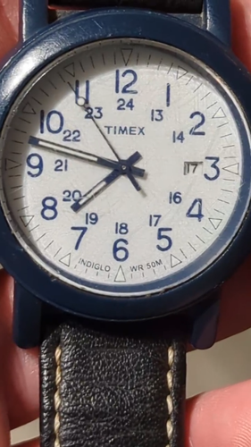 timex watch cr2016 cell wr50m working - Video 1 of 1