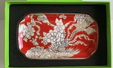 Shanghai Tang Phoenix Red White Decorative Tray NIB