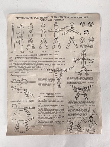 Walco Bead Jewelry and Marionettes Outfit No. 1810 • Vintage 1938 • - Bild 5 von 9