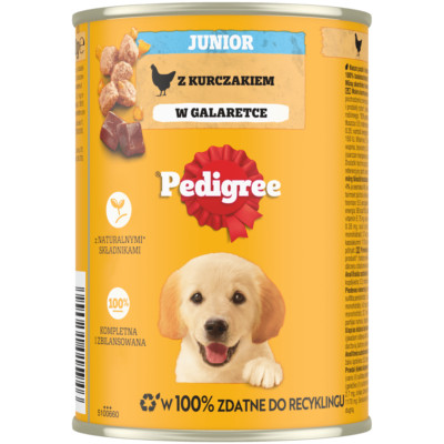 Pedigree Junior 400g Mit Huhn in Gelee Gesunder Start Für Welpen 1-12 Monate