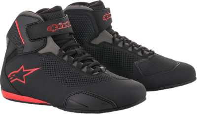 Sektor Vented Shoes Alpinestars Black Gray Red 9