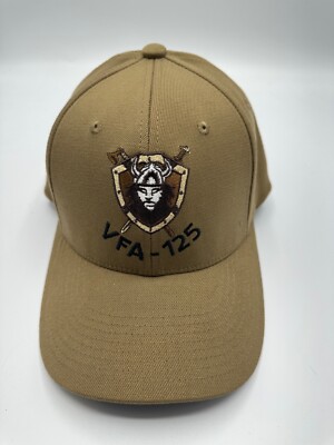 The Corps VFA 125 Logo Beige Fitted Baseball Cap Size S/M
