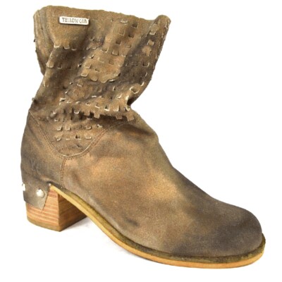 Yellow Cab Stiefeletten Damen Leder Stiefel