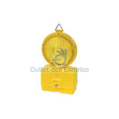 Lampeggiatore Cantiere Stradale "GIOVE" Bifacciale Da 2 Batterie - FT - Foto 8