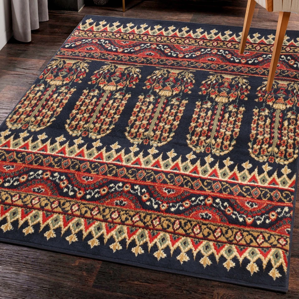 Adena Bohemian Geometric Abstract Floral Carpet Large Indoor Area Rug Or Runner - Image 2 of 4