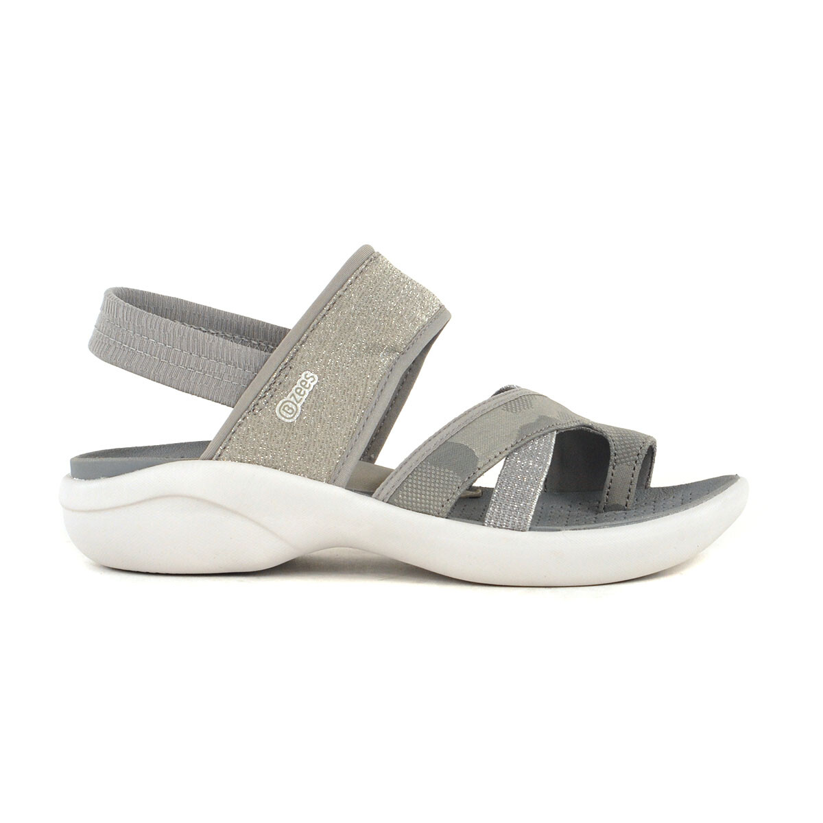 Sandalia Mujer BZees Final – Cómoda, Lavable A Máquina Y Con Tacón De Cuña, Ideal Para El Día A Día