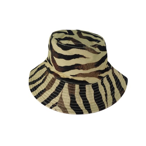 J Crew Bucket Hat Womens Hats Fishing Boonie Caps Zebra Animal Print Summer S/M - Picture 6 of 12