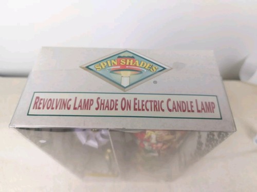 Vintage 1990's Spin Shades Revolving Lamp Shades On Electric Candle - Picture 6 of 8