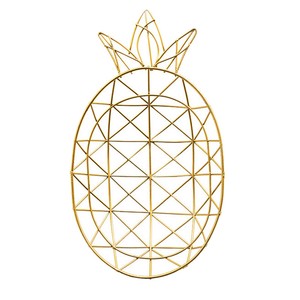 Bandeja de Almacenamiento de PiñA Canasta de Frutas de Hierro Forjado