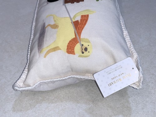 Isaac Mizrahi Kissen Herbst Halloween Kürbisse & Hunde Heuraufe 12 x 20" Neu mit Etikett - Bild 4 von 7