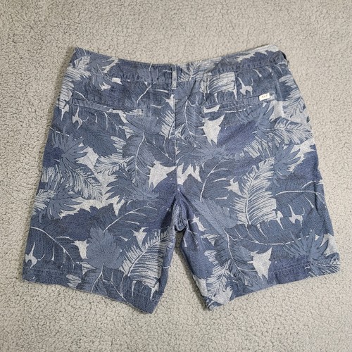 Abercrombie & Fitch Herrenshorts Größe 34 blau Palmblatt flache Vorderseite hawaiianischer Vibe - Bild 3 von 18