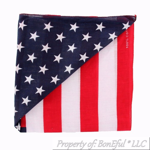 BonEful Stoff Bandana amerikanische Flagge patriotisch USA Motorrad Head Wrap US SCHROTT