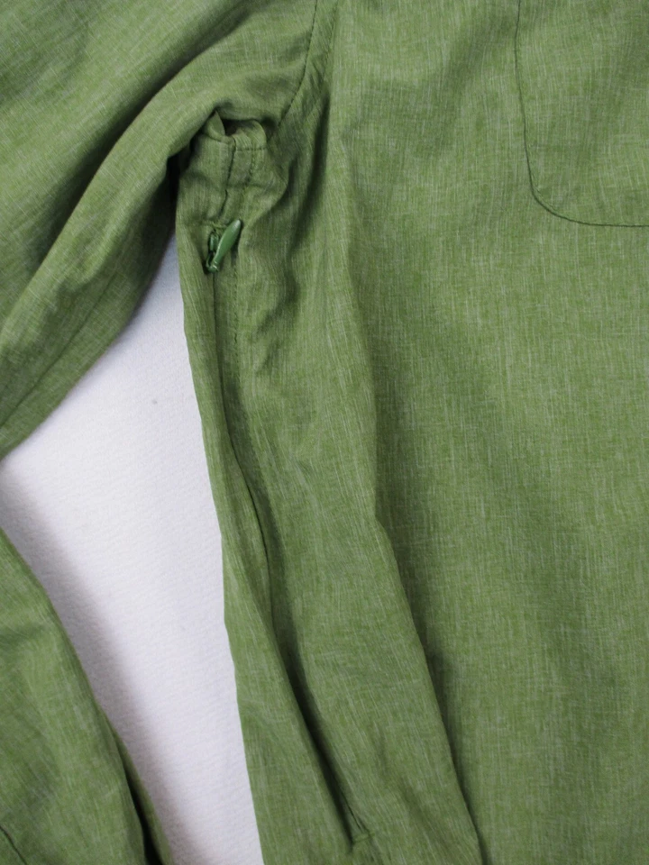 Merrell Shirt Mens Medium Green UV Protection Outdoor Opti Wick Lightweight * - Image 4 of 4