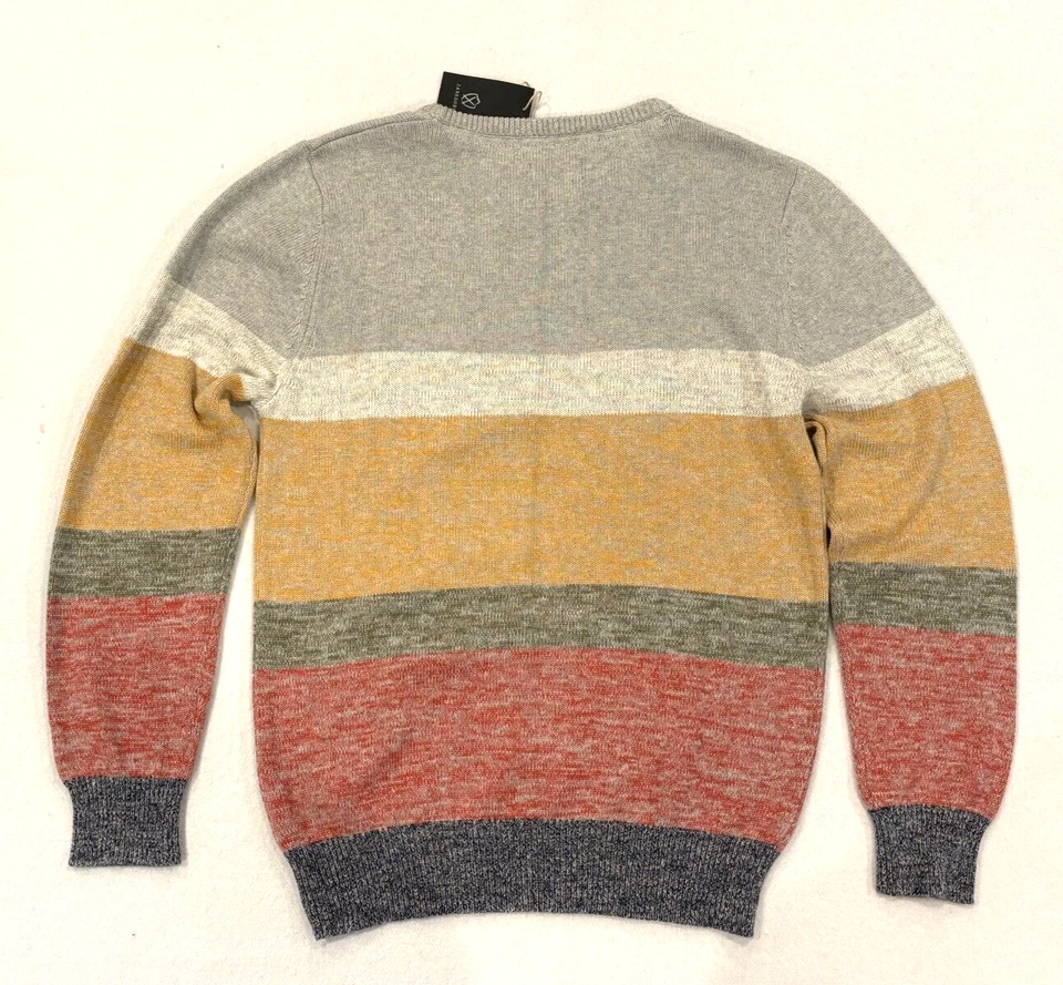 Suéter masculino gola redonda com várias listras GG novo com etiquetas: Zanerobe - Imagem 2 de 4