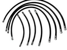 JCB BACKHOE- 3/8 BSP FRONT LOADER ARM HOSE KIT L+R, 8 PCS. (612/00100 612/02400)