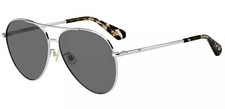 Kate Spade New York Carolane /F/s Palladium Women's Aviator sunglasses E2507