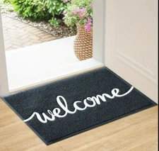 Bless This Home WELCOME MATT Race Door LED Mouse - Black LCD BED Interior Design