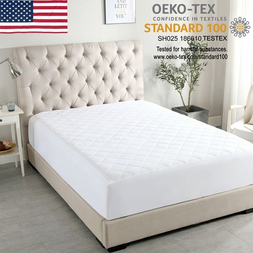 Quilted Waterproof Mattress Protector with Deep Pocket Mattress Cover Queen