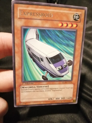 Yugioh Expressroid GLAS-IT016 Rare 1st Edition ITA Excellent Card - Picture 1 of 2