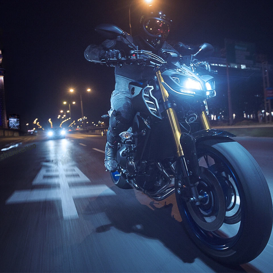 2 bombillas LED súper blancas de 4 lados para faros Kawasaki KLX250 2018-2020 Foto 3 de 4