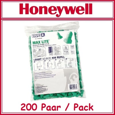 200 Paar Honeywell 1013048 Howard Leight Max Lite Einweg-Ohrstöpsel drückt wenig