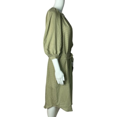 slim fit dress slacks The Saressa Flutter Sleeve Midi Dress by Current Air main image 0