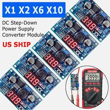 Buck Step-down LM2596 Power Converter Module DC 4.0~40 to 1.3-37V LED Voltmeter