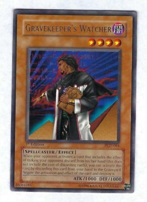 Gravekeeper's Watcher PGD-064 - 1st edition Rare - Yugioh NM/M (Never Played)