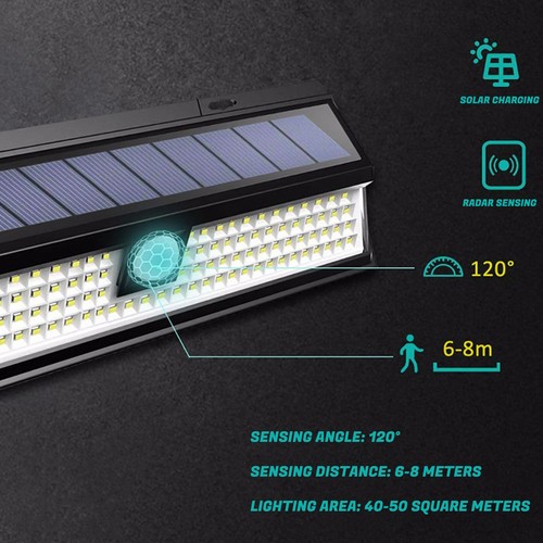 Commercial 99000000LM Solar Wall Lamp Dusk To Dawn Outdoor Road Street Light - Picture 8 of 45