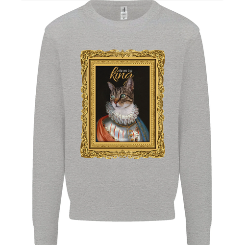 The One True Cat King Funny Kids Sweatshirt Jumper - Picture 32 of 92