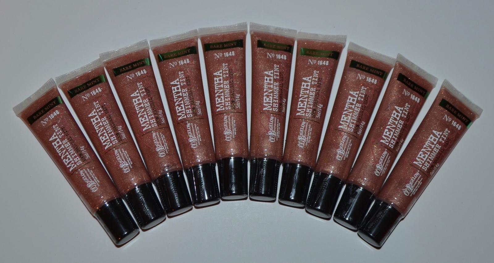 10 BATH & BODY WORKS CO BIGELOW BARE MINT MENTHA SHIMMER TINT LIP GLOSS