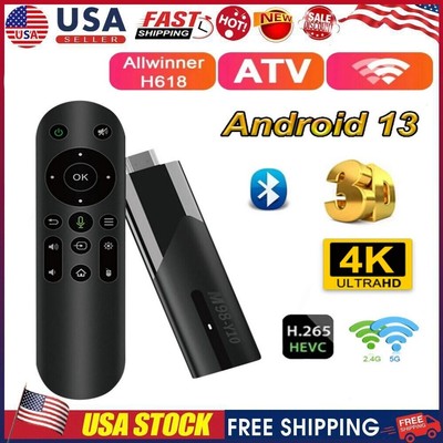 M98 TV Stick Android 13 2.4G 5G Dual WiFi Smart TV Box 2GB+16GB 4K Media Player