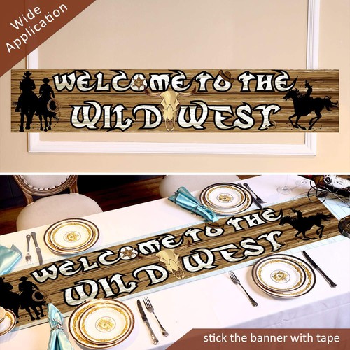 Western Party Decoration Supplies Western Cowboy Themed Banner Supplies Weste... - Picture 4 of 6