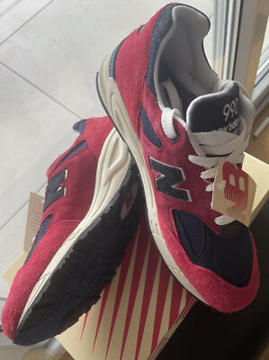 New Balance M990AD2 USA Sneaker Sportschuh Gr. 44 Rot neu Originalkarton Herren