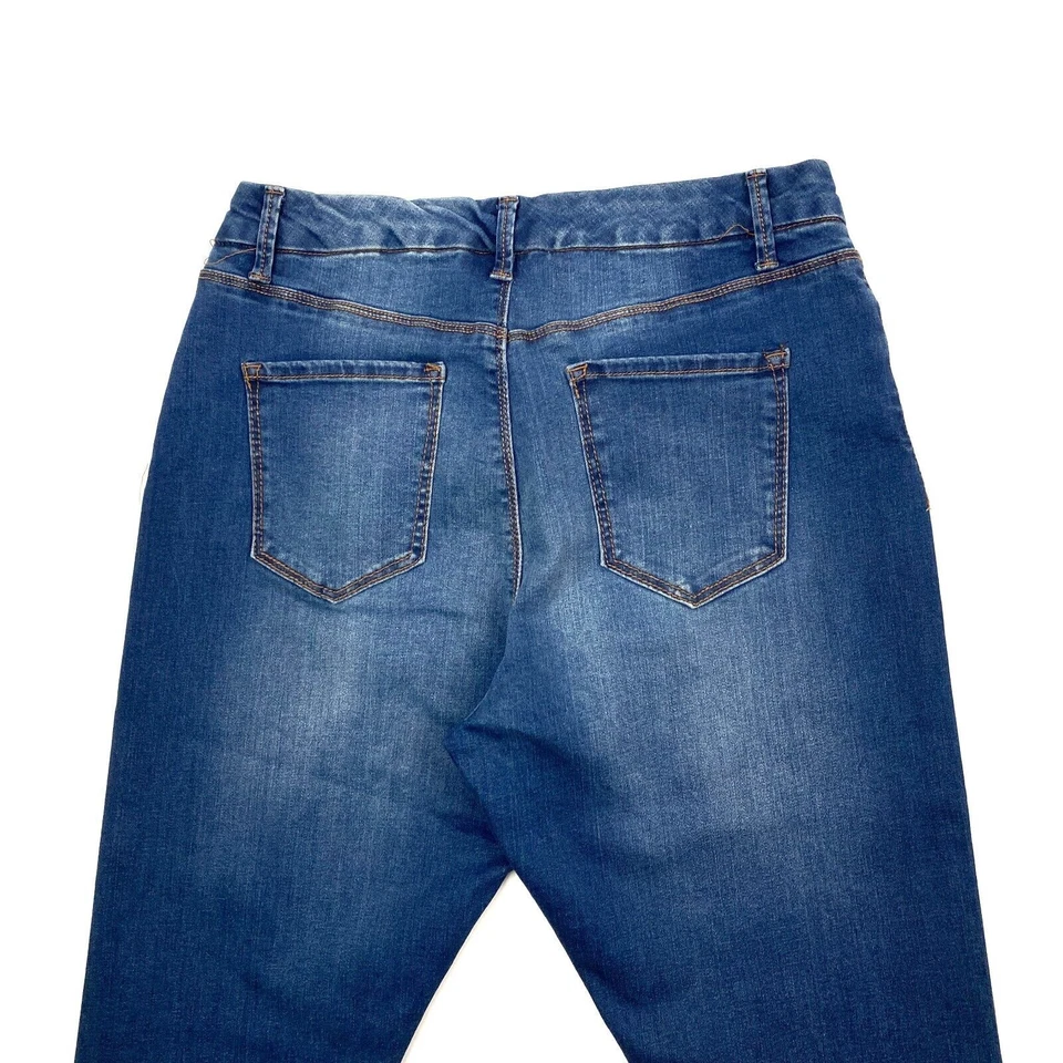 Pantalones Cortos Vaqueros Bandolino Smooth Operator Skimmer Para Mujer Talla 10 Azul Denim Foto 2 de 4