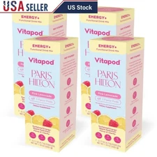 Sugar-Free Energy Drink Pods Natural Caffeine Metabolism Boost Hydration Mix New