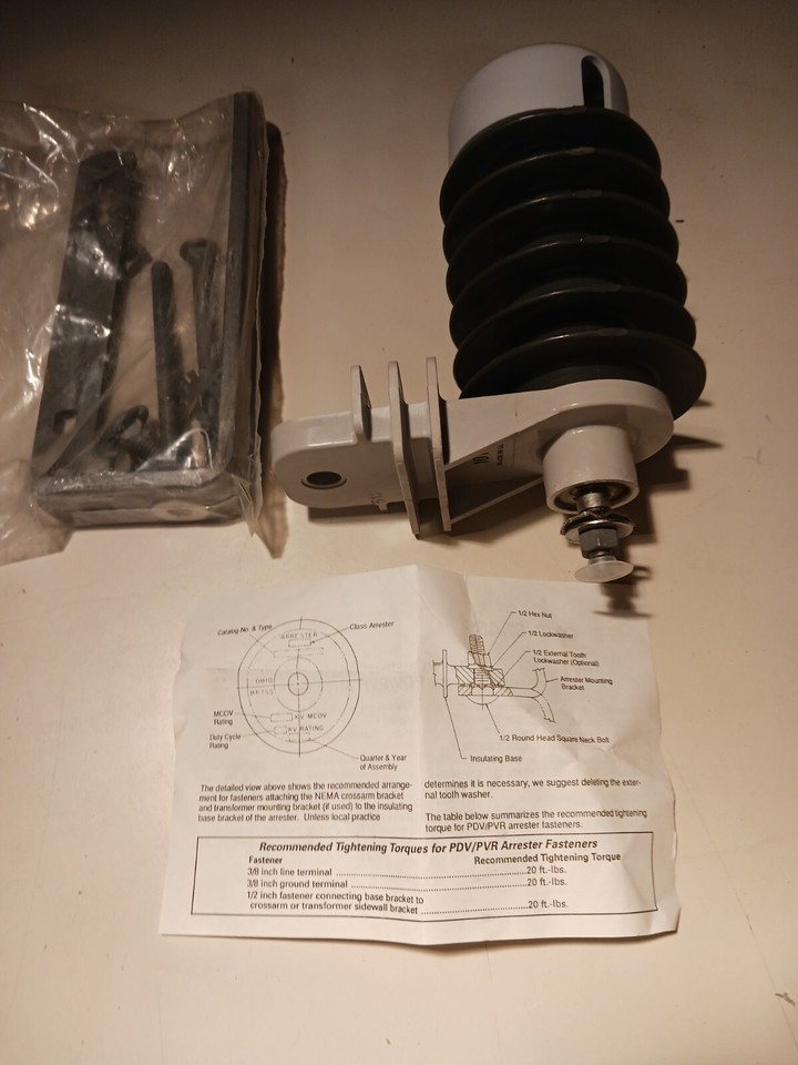 OHIO BRASS / HPS DISTRIBUTION SURGE ARRESTOR 217-609-73-24 | eBay