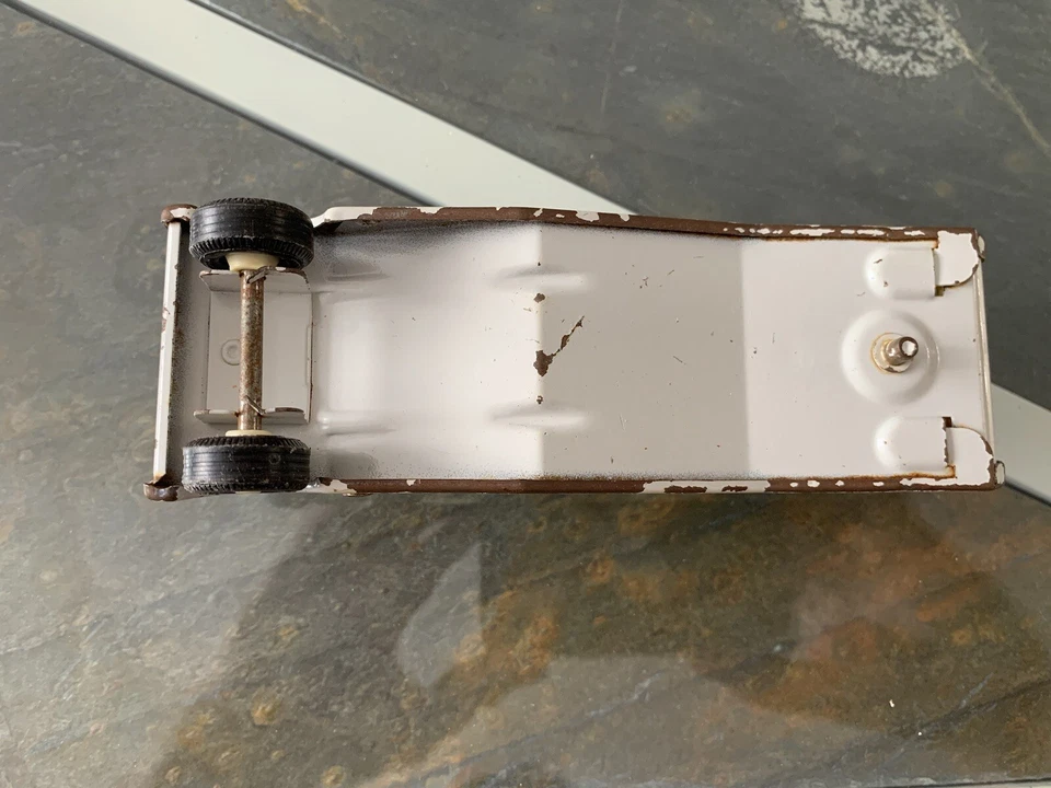 Camión Tonka vintage cabina roja y blanca metal años 60 Foto 4 de 4