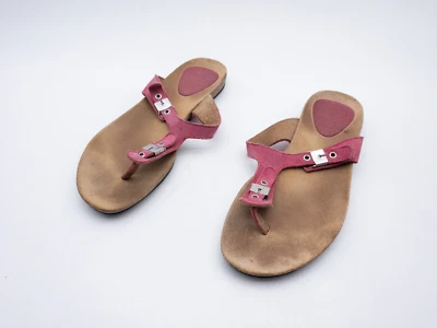 Scholl Femmes Tongs Sandales Chaussures D'Été Rose Taille 40 Eu Art 32383-45 - Photo 1/4