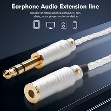 HiFi 4pin XLR Balanced / 6.35mm Male to 4.4mm Female Plug Audio Earphone Cables