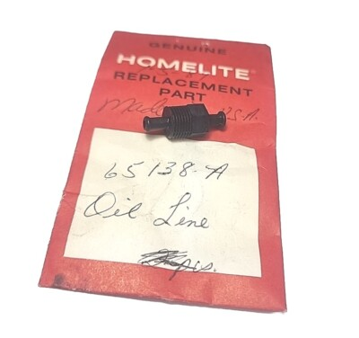 #ad NEW HOMELITE OEM OIL TANK FITTING PN 65138 A EZ SUPER EZ EZ 250 XL MINI $12.99