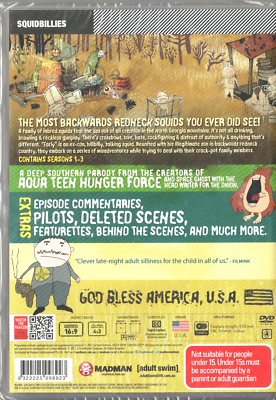 Squidbillies - Home Schooled Collection : Vol 1-3 (DVD, 2014, 5