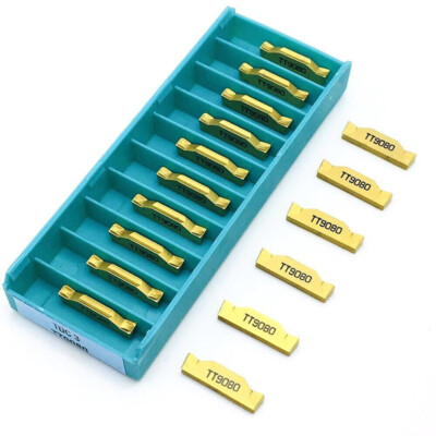 10Pcs TDC3 9080 TDC3 3mm Wide CNC Cut-Off Grooving Carbide Inserts,For TTER**