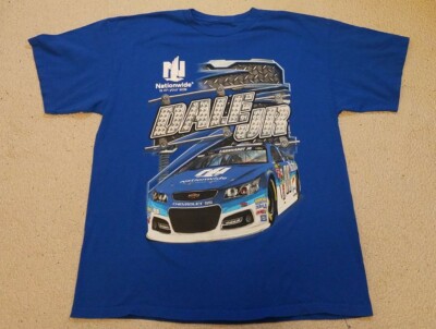 Nascar Dale Earnhardt JR National Guard Racing #88 Blue T-Shirt NASCAR XL 