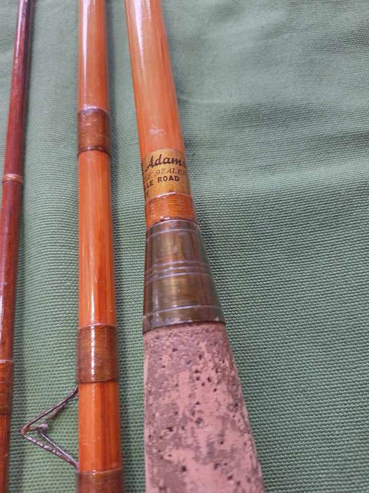 G.J.ADAMS, A.E.RUDGE AND RODRILL VINTAGE CANE FISHING RODS eBay